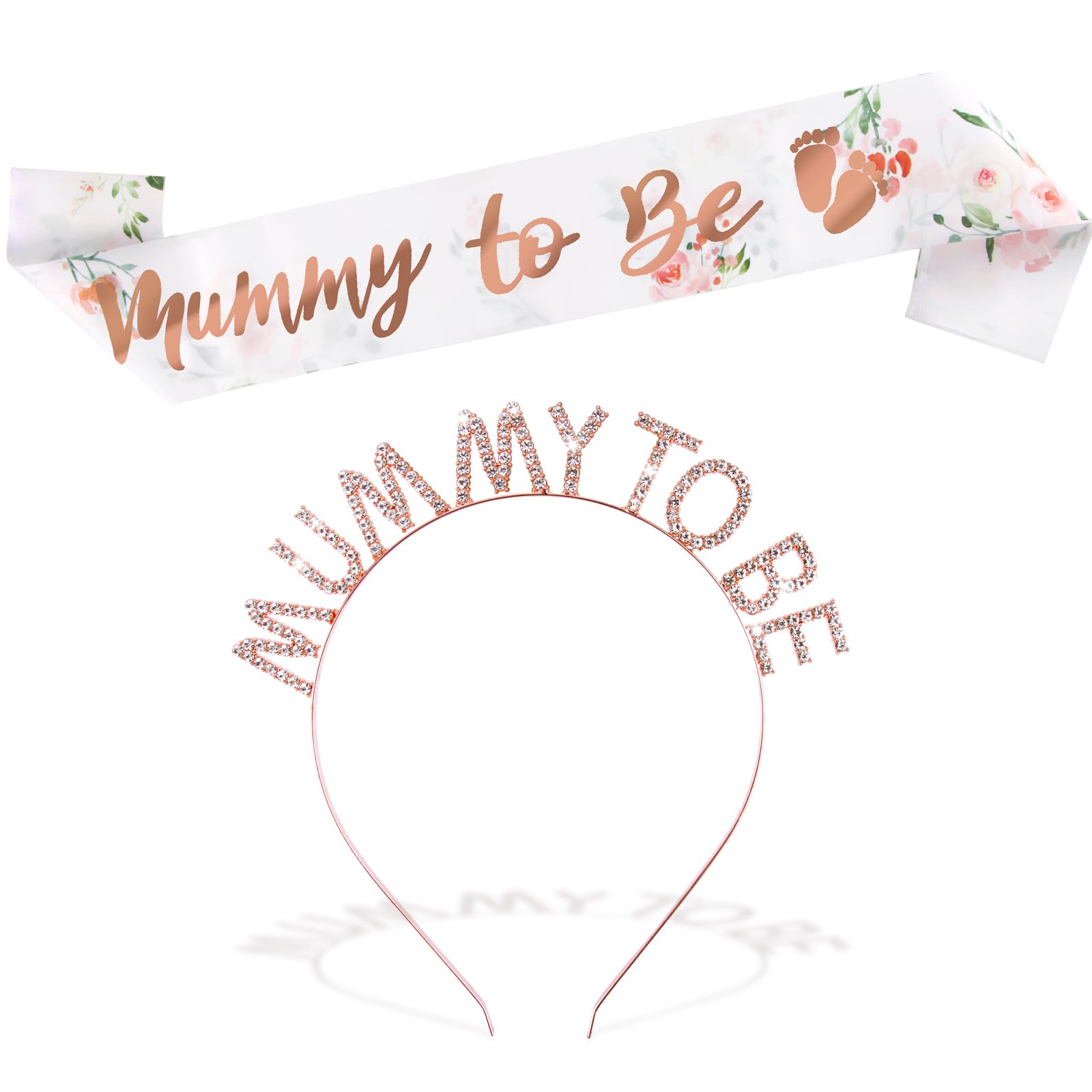 Mummy to Be Sash and Tiara Crown Headband Mummy to Be Gifts Baby Shower Party Favours Accessories
