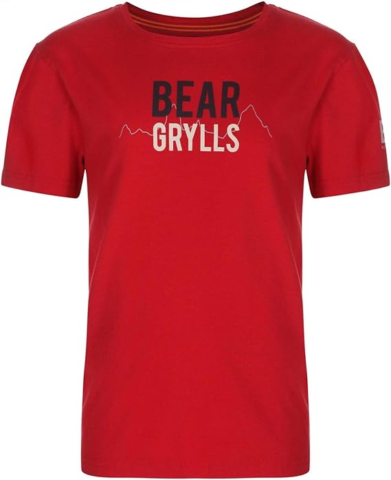 Craghoppers Bear Grylls Childrens/Kids 1974 TShirt (56 Years) (Bear Red) Amazon.ca Clothing