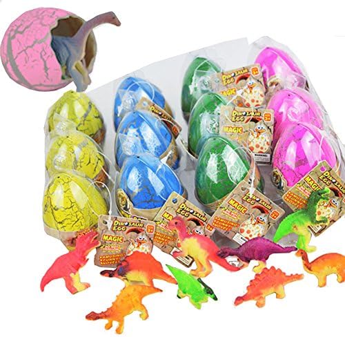 Novelty Kids’ Easter Eggs Cute Magic Hatching Growing Animals Toys, 12pcs/Box