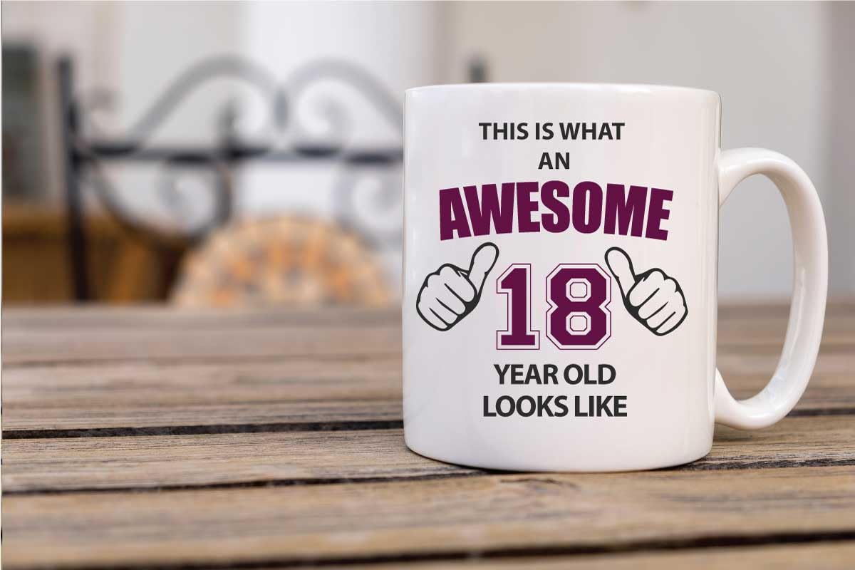 60 Second Makeover Limited Awesome 18 Year Old Mug: Great Gift for Year Olds - Ideal 18th Birthday Present for Boys and Girls, Unique 18th Birthday Gifts for Him or Her