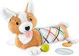 Fisher-Price 3-in-1 Puppy Tummy Time Wedge with Mirror Teether Rattle HJW10