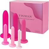Silicone Pelvic Floor Muscle Dilator Exerciser Trainer Set - 6 Kit System (Large Set)