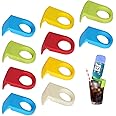 Ozzptuu 10pcs ABS Drink Clips Bottle Buckle Holders Beer Cocktail Snap for Schooner & Goblet Glasses (Random Color)