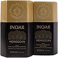 INOAR – Moroccan Smoothing Treatment Set with Keratin - Deep Cleansing Shampoo, Keratin Treatment, Reduces Frizz, Straighten Hair Treatment, Vegan Hair Products for Men and Women (8.4 oz. each)