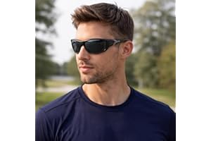 Photochromic Sports Sunglasses for Men & Women, Polarized Protective Eyewear, Lightweight Wraparound Cycling Running Fishing