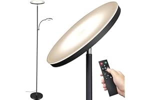 marctronic Floor Lamp, Upgraded 42W 4000LM Super Bright LED Floor Lamp for Living Room Bedroom, Dimmable Standing Reading Floor Lamps with Remote & Touch Control