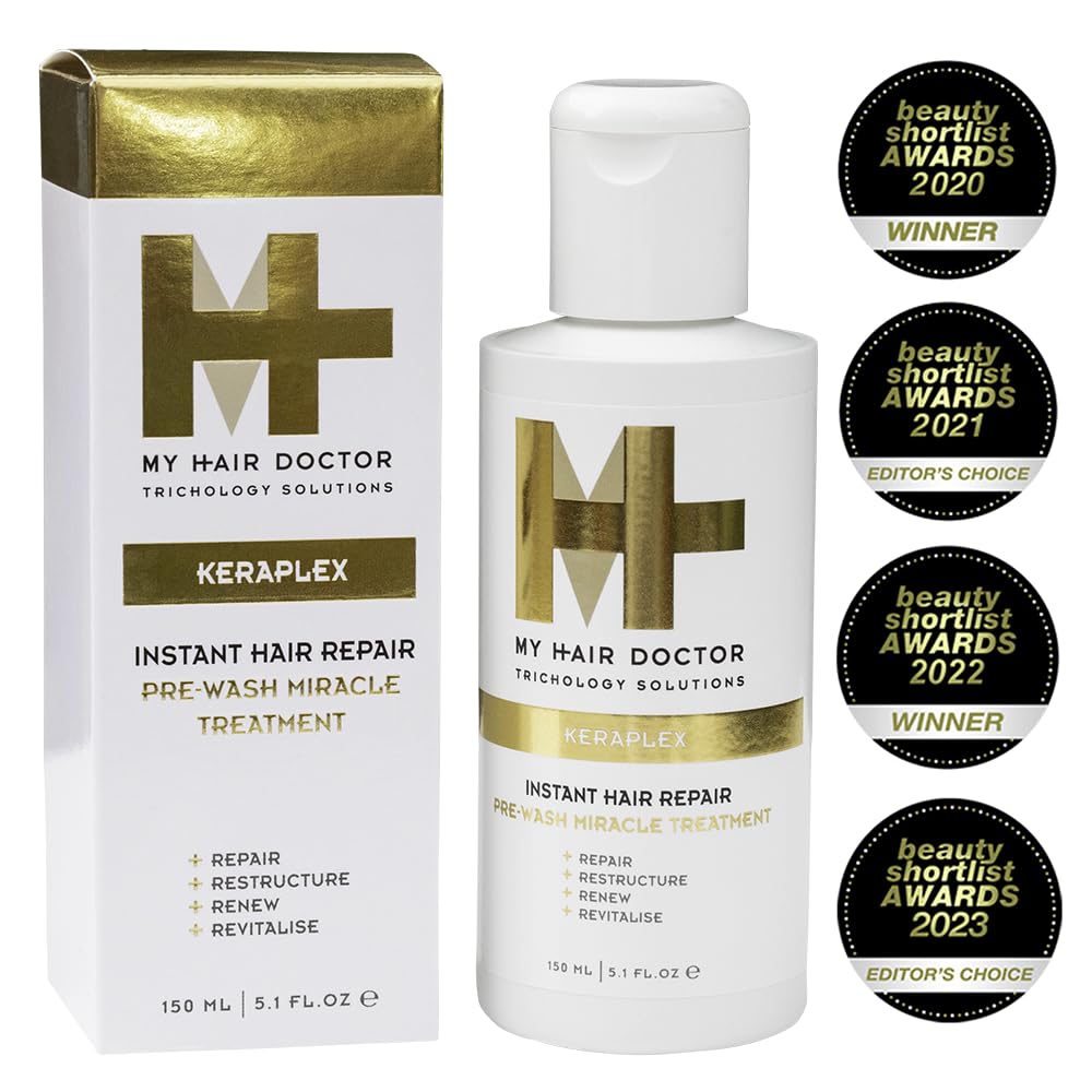 MHD Keraplex Keratin Hair Treatment | Keratin Treatment with Cater Oil | 150ml Miracle Bond Repair For Damaged Hair | Vegan Keratine for Dry Hair
