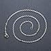Aoiy Stainless Steel 2mm and 3mm Rolo Cable Chain Necklace, Set of Two
