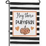HOSNYE Hey These Pumpkin Garden Flag Double Sided