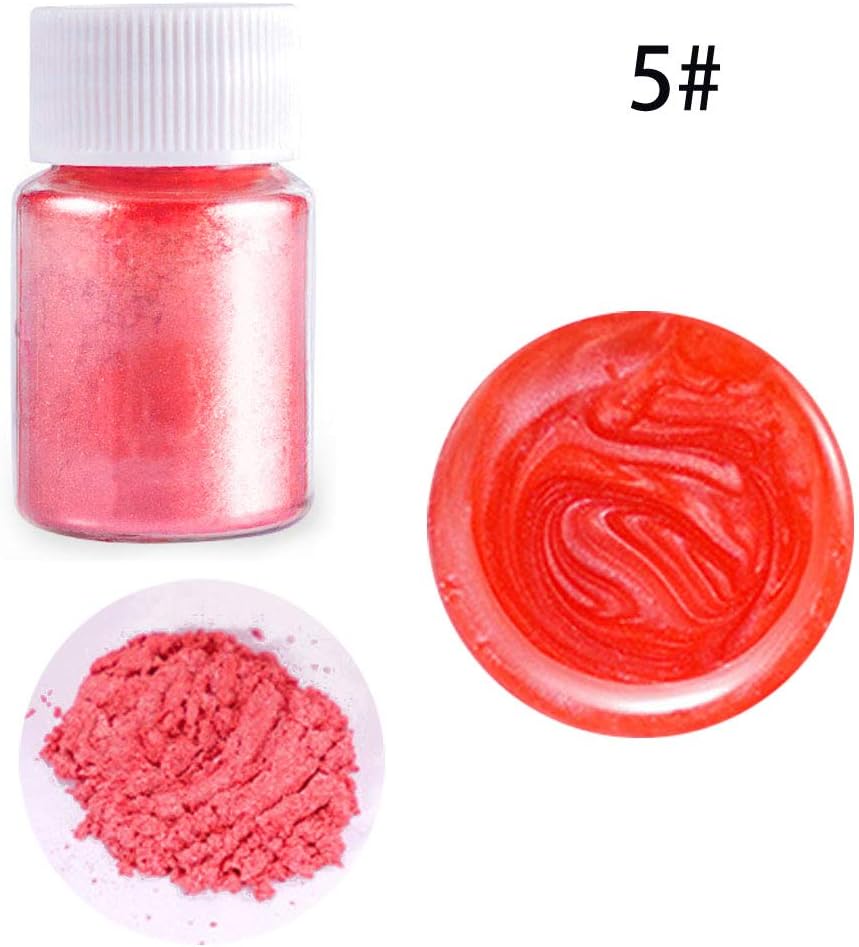 Mica Powder Epoxy Resin Color Pigment 21 Colors Soap Dye Mica Pearlescent Soap Colorant for Soap Making Supplies Eyeshadow and Lips Makeup Dye