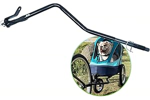 Petique Bike Adapter for All Terrain Pet Jogger, Breeze Pet Jogger, and Trailblazer Pet Jogger, Steel Bike Attachment for Cat & Dog Cart