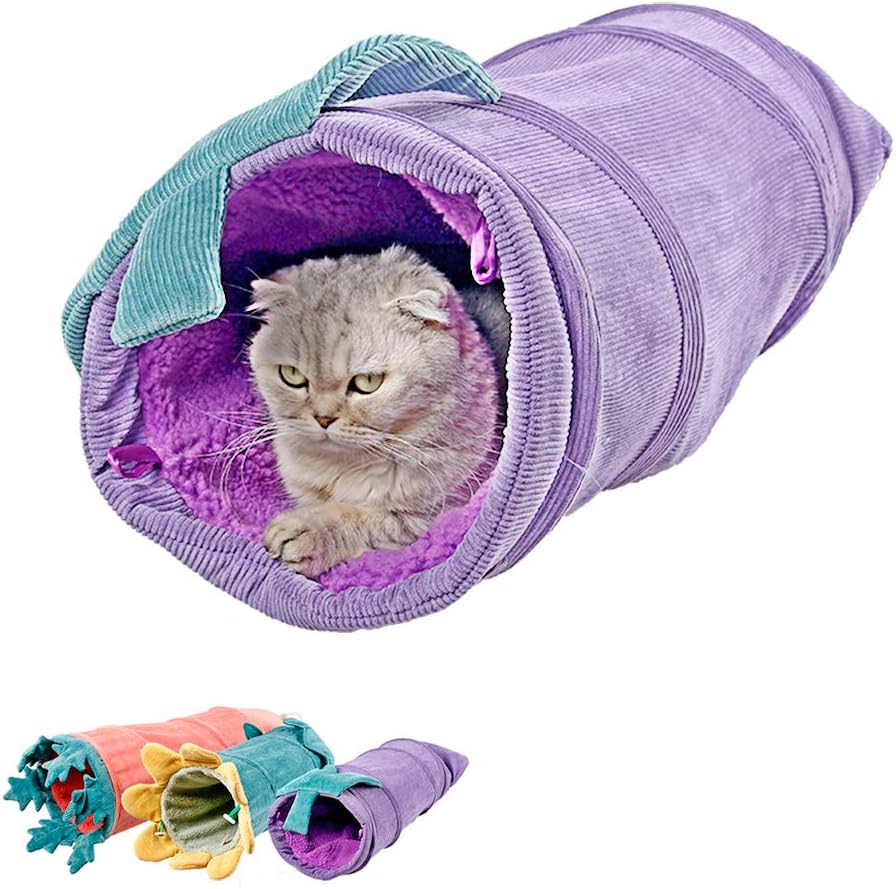 cat play tunnels