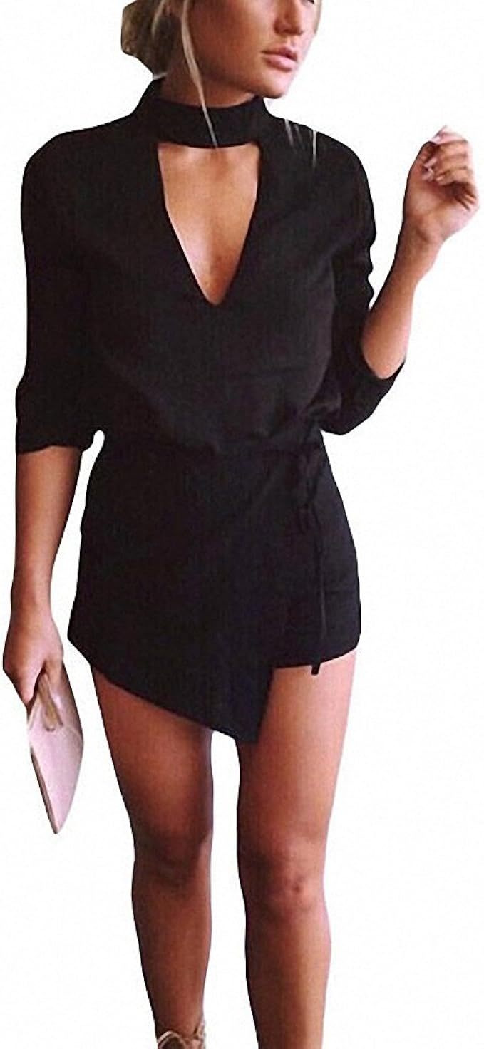 black short playsuit