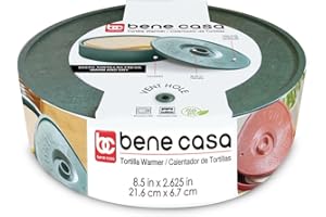 Bene Casa GREEN Tortilla Warmer, 12 Tortilla Capacity, Safe, BPA FREE| Tortilla Warmer | Microwavable Tortilla Keeper| Storag