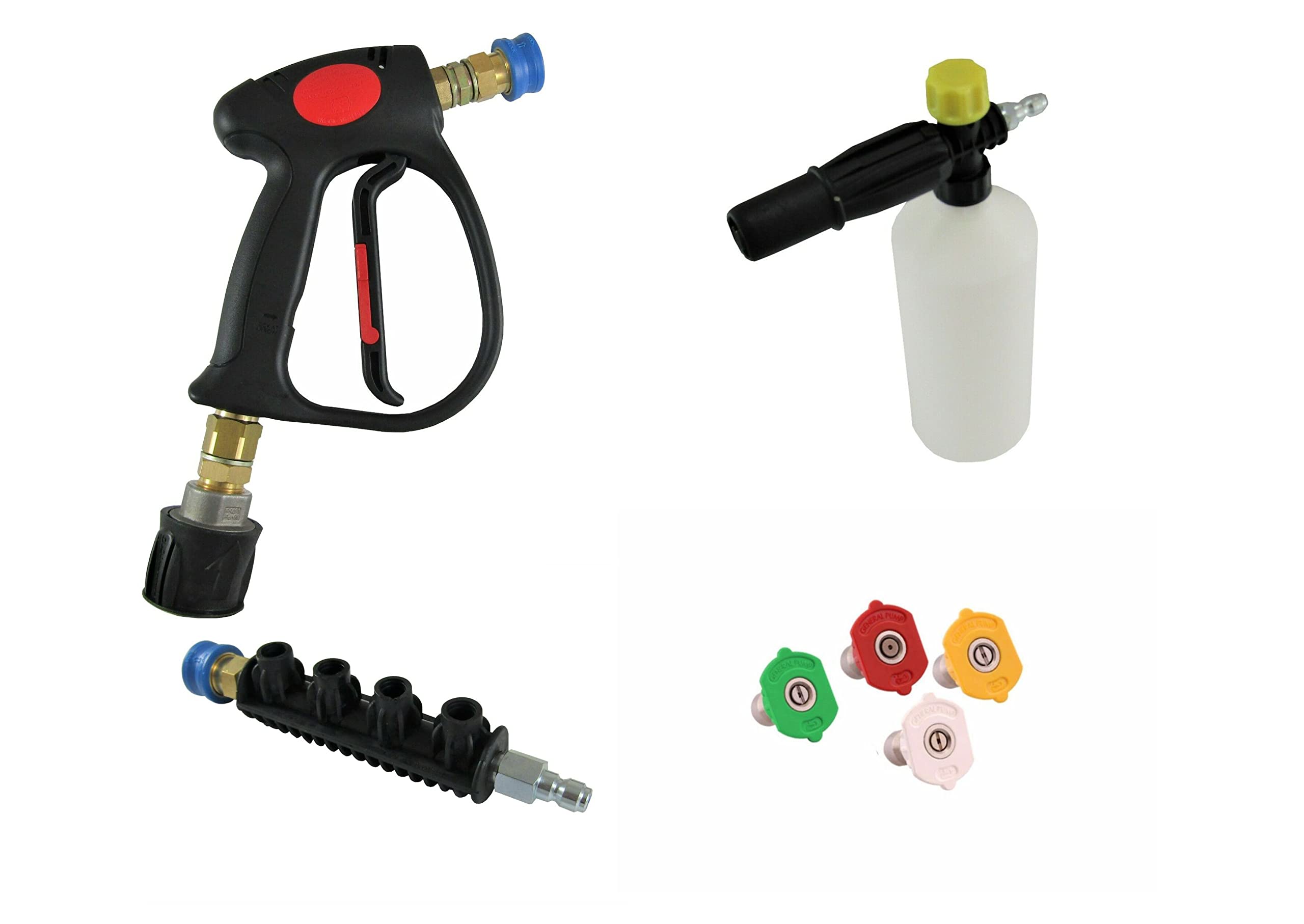 pwpuk MV925 Italian Trigger Set Snow Foam Lance Nozzles & Lance Karcher K-Series Compatible