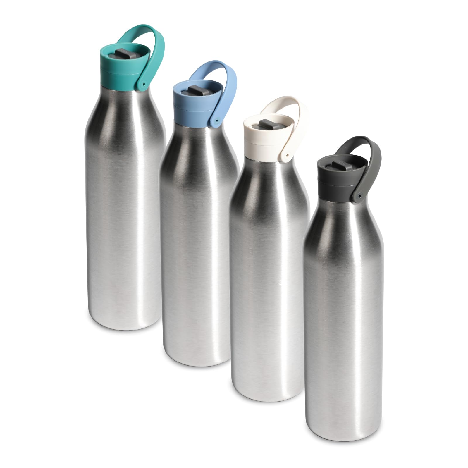 Circular&Co (Previous Generation) 1L/1000ml Stainless Steel Reusable Water Bottle – Insulated, Double Walled – Leakproof Lockable Lid – Dishwasher Safe, BPA & Melamine Free (Storm Grey)