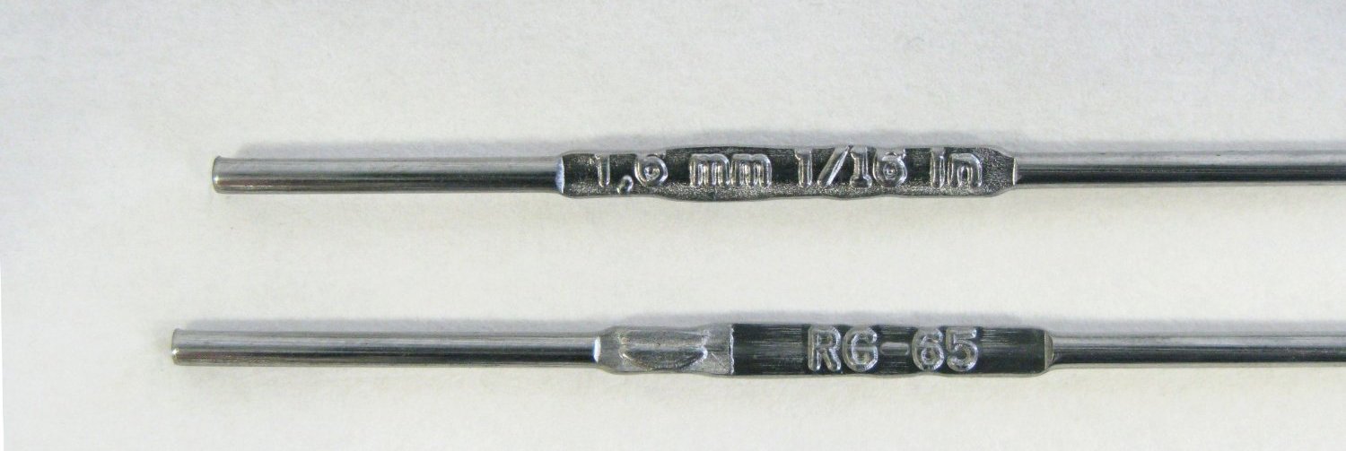 INEGAS G3NR RG65 1/16 x 36Inch on 10Pound Tube Copper Free Rod for