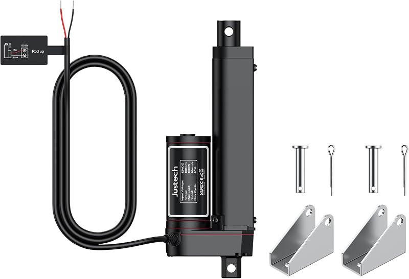Justech 100mm Linear Actuator 1500N 12V Heavy Duty Motor
