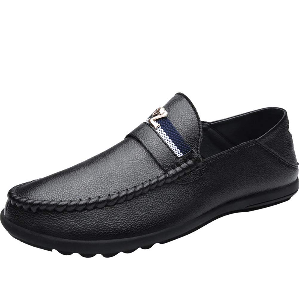 Mens Comfort Loafers Leather Spring//Fall Comfort Loafers /& Slip-Ons Walking Shoes Wearable Black//Blue//White
