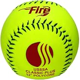 Baden USSSA Classic Plus Slowpitch Softballs - 12" Synthetic Cover for Durable Performance | Official Game Balls, Ideal for Tournaments &amp; Leagues | 12-Pack
