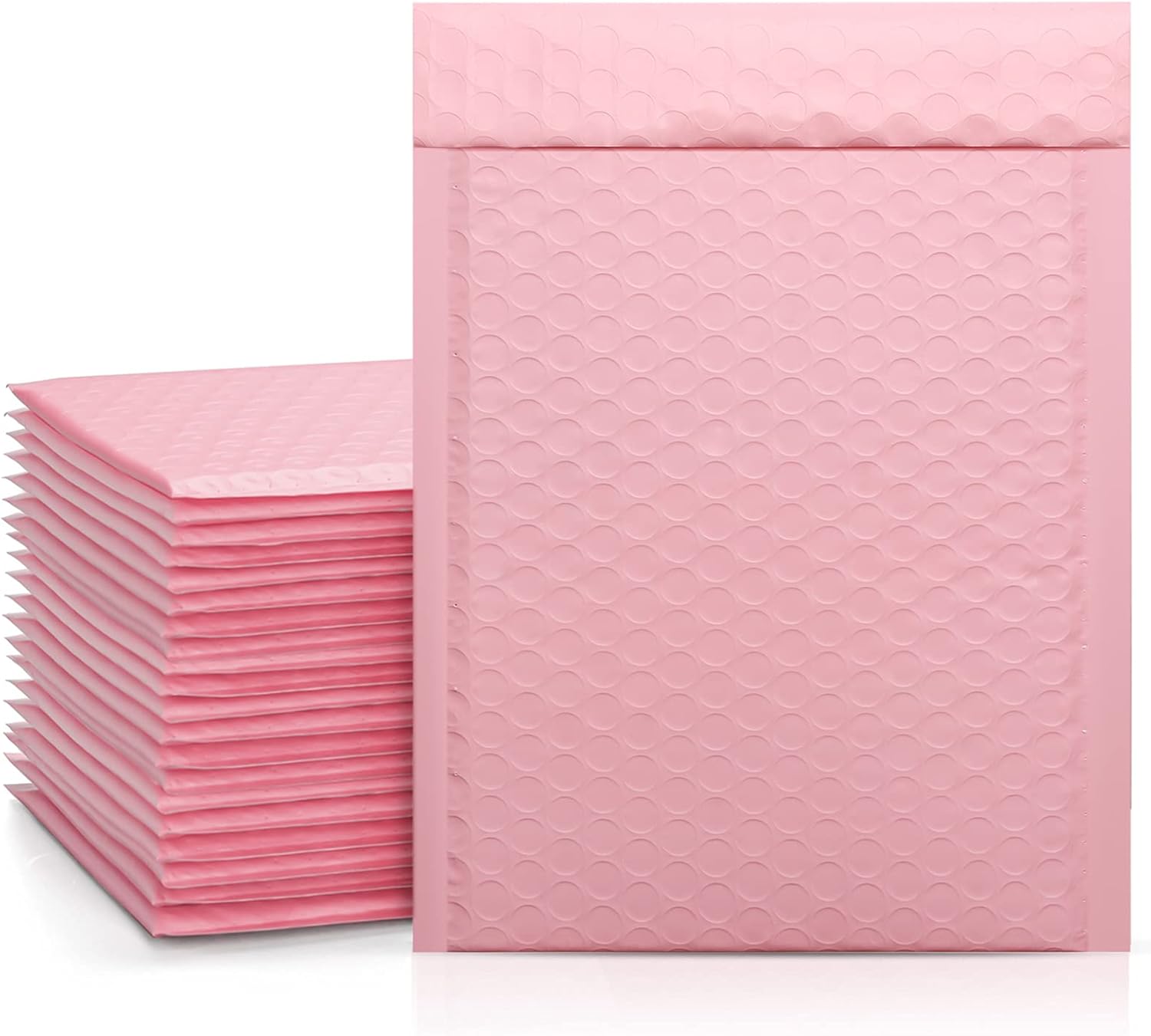 Metronic Sakura Pink Bubble Mailers 6x10 (25 Pack Bulk #0) Light Pink Blush Poly Bubble Mailers, Self-Seal Shipping Bags, Padded Envelopes, Packaging Supplies for Small Business, Boutique : Office Products