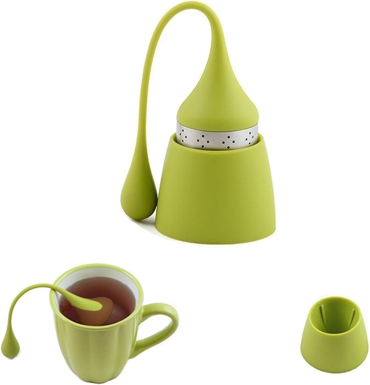 iNeibo Silicone Loose Leaf Tea Strainers Food Grade Herbal Spice