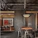 Ivalue Vintage Industrial Hanging Light Edison Cage Pendant Light Fixture for Kitchen Island Bar Lantern Black (Black)