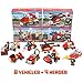 Building Blocks Set, Newisland Fire Building Bricks Toys for Kids, over 300 Pieces, 2 Combined Modes with Truck and More