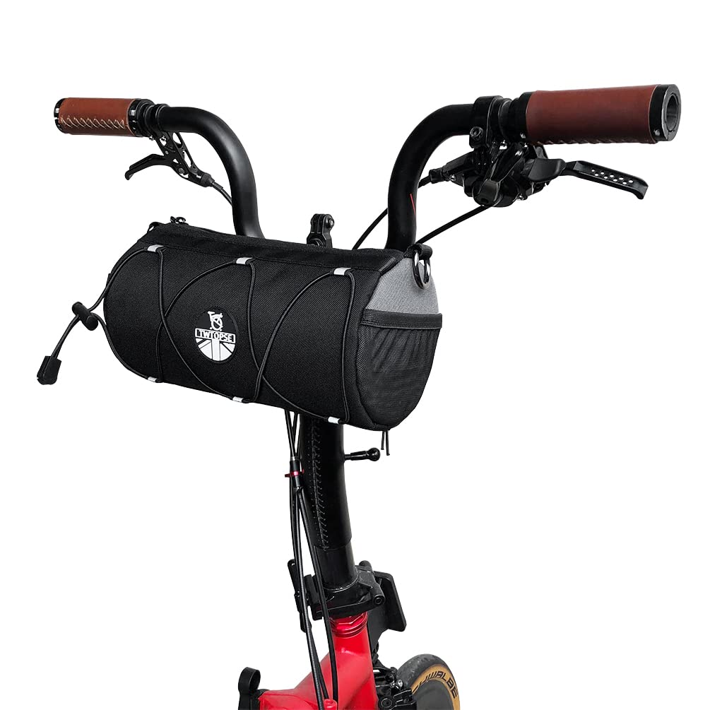 London Craftwork Stem Saddle Tool Bag for Brompton Plain Black