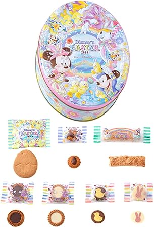 Amazon Co Jp ディズニー イースター 19 シー 楕円缶 アソーテッド クッキー ミッキー ミニー うさピヨ 他 お菓子 おやつ クッキー シー限定 ホーム キッチン