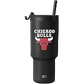 Simple Modern Officially Licensed NBA 30oz Tumbler with Flip Lid and Straws | Insulated Stainless Steel Cup | Trek Collection