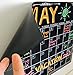 Calendar | Magnetic Chalkboard Style Refrigerator Calendar | Monthly Organizer | Dry Erase Board | Large Calendar | Kitchen Organizer | Smooth Black Surface | Waterproof | 11 x 15 inches