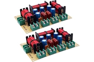 Srutueo 2PCS 4 Way Speaker Bass Frequency Divider Home Theater HiFi Stereo Circuit Stereo Audio Crossover Filters