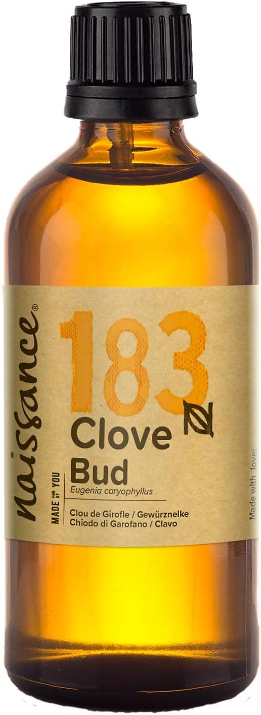 Naissance Clove Bud Essential Oil (No. 183), 100ml, Pure, Natural, Cruelty Free, Steam Distilled & Undiluted