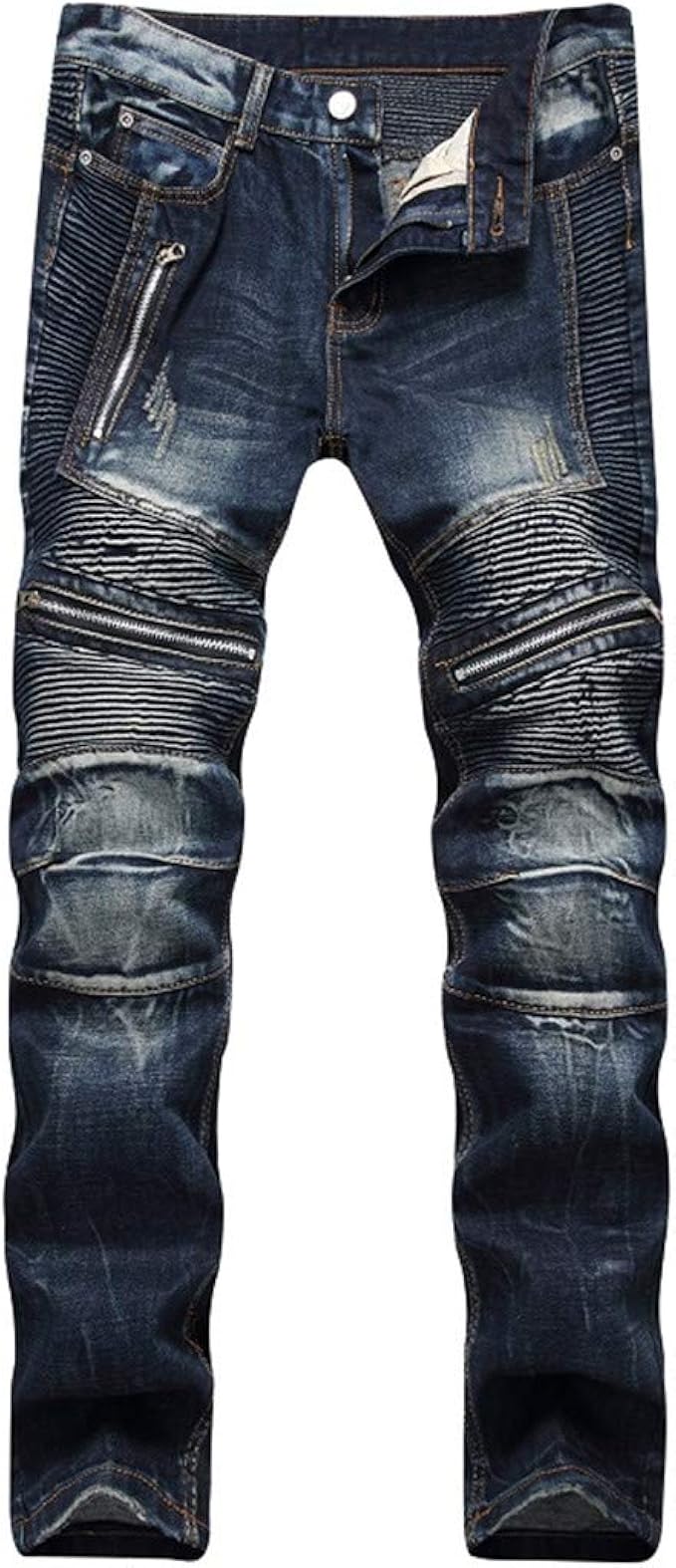 pleated mens jeans