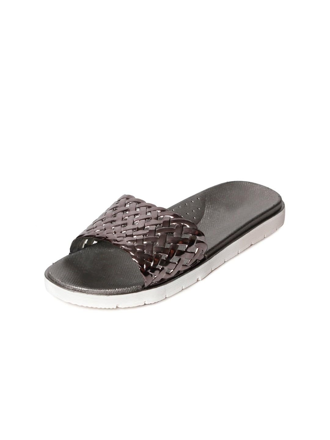 meriggiare women grey synthetic flats
