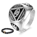 Gungneer Stainless Steel Illuminati All-Seeing Eye