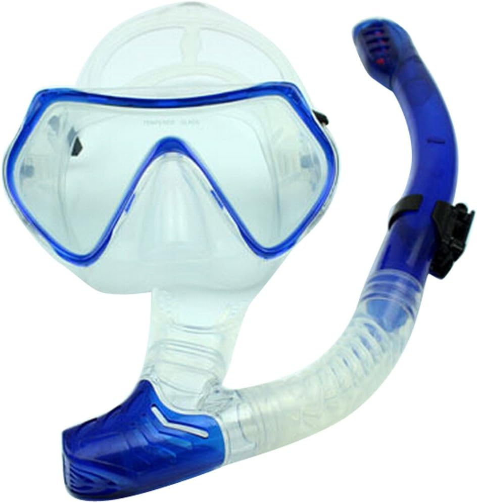 LANGCA Adult Men Women Recreation Mask Snorkel Set - Blue