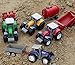 AITING Metal Die Cast Farm Tractor Cars Toys Play Vehicle Set - Disc Plow, Water Tank, Wagon, Dump Trailer