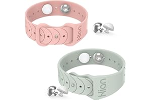 Hion Motion Sickness Bracelets Sea Sickness Wristbands for Motion Sickness/Morning Sickness/Pregnancy Nausea Anti Nausea Wristband Acupressure Nausea Bands Motion Sickness Bands(Beryl+Pink