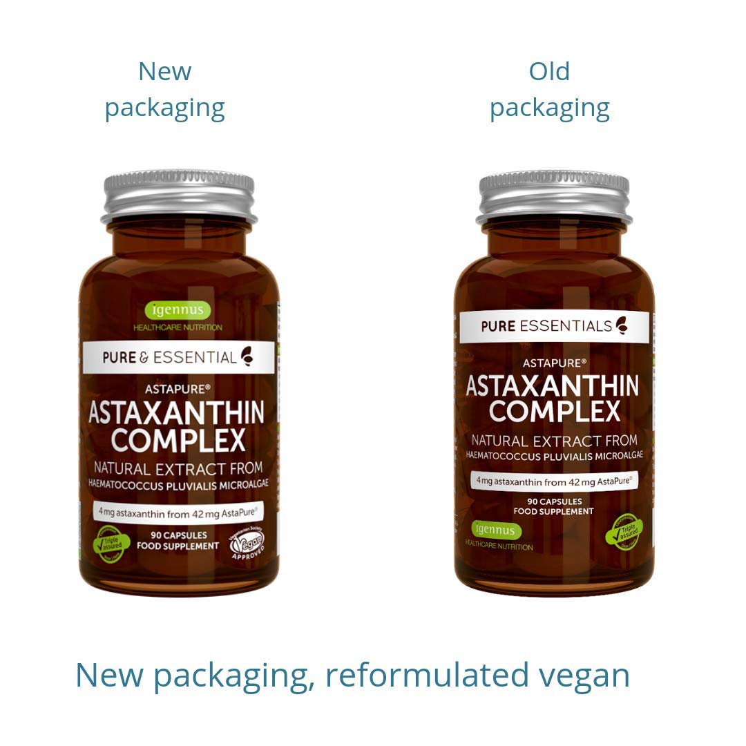 Pure & Essential Natural Astaxanthin Complex, 42 mg AstaPure Delivering