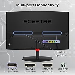 Sceptre Curved 24-inch Gaming Monitor 1ms 100Hz