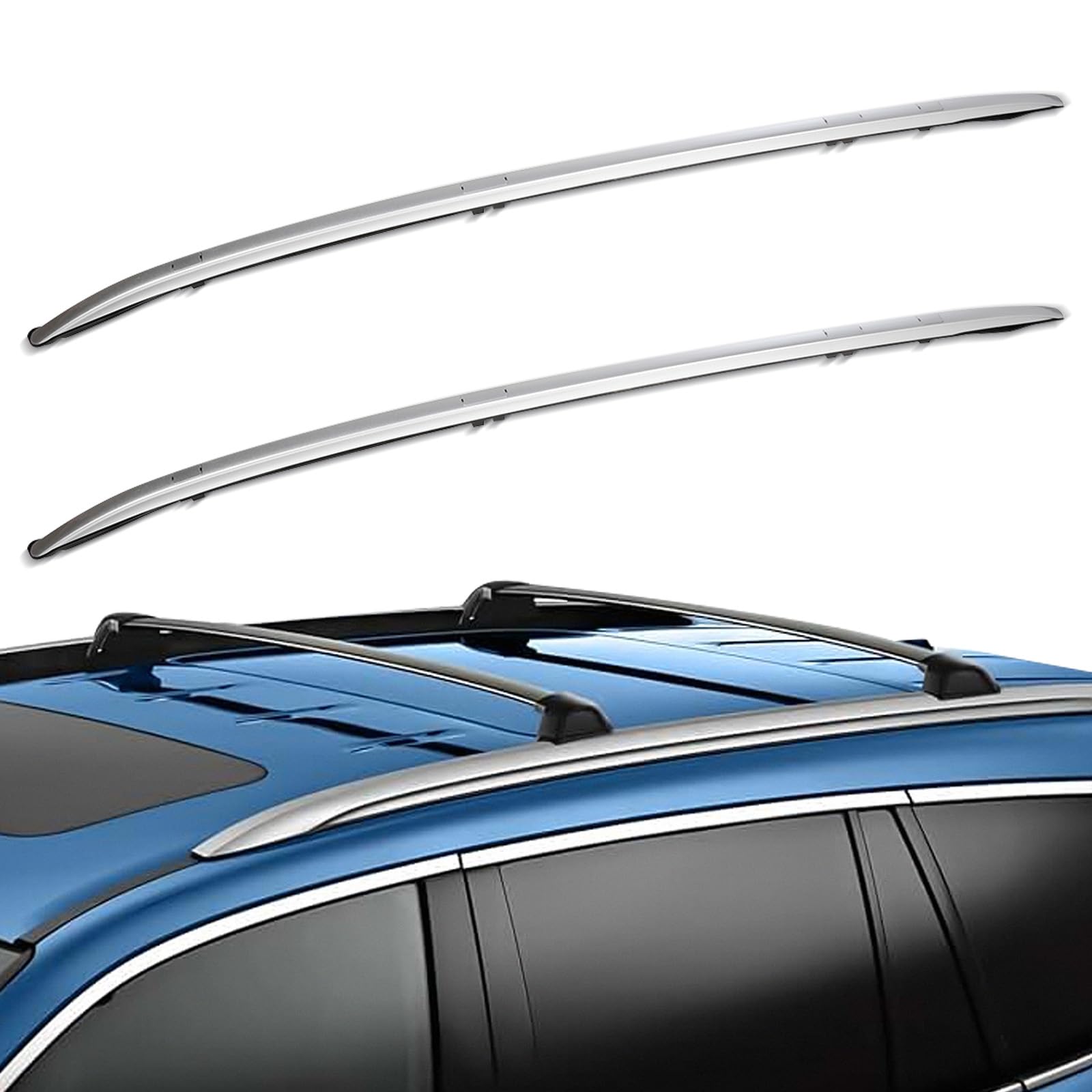 Photo 1 of Scitoo Roof Rack Cross Bars Side Rails Baggage Carrier for Honda CRV CR-V 2017-2022 Silver 2 Pcs Roof Top Rack Luggage Carrier