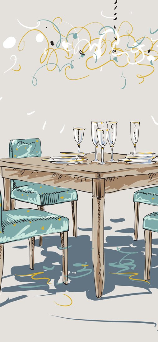 PeelitStickit Furniture Art Wallpaper Design, Wall Mural ID-011, vinyl