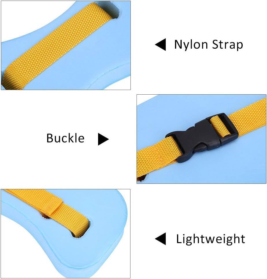 Yosoo Swim Water Belt, Adjustable Floating Safety Belt EVA Fish Shaped Waistband Swim Safety Float Board Tool Swimming Lumbar Support Tackle Teaching Train Equipment for Adult Children Light Blue : Sports & Outdoors