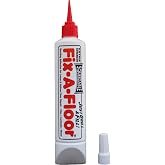 The Original Fix-A-Floor Squeezy All-in-One Repair Adhesive for Loose, Hollow, Creaky Tiles &amp; Wood. Just Drill &amp; Fill! Easy Squeezy! Made in The USA!