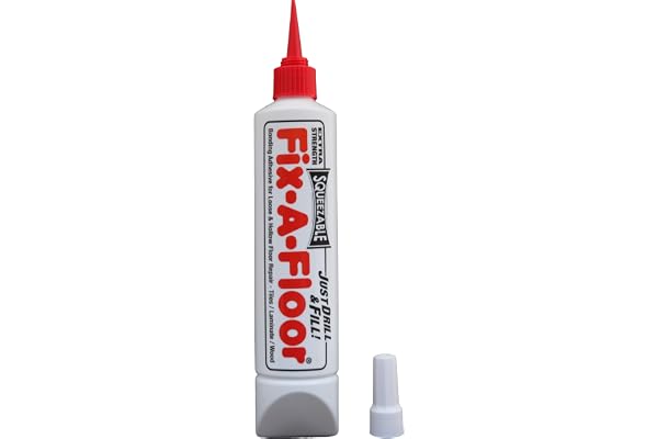 Fix A Floor Original Injection Repair Adhesive, Loose Tile and Hollow Floor Repair, No Removal Flooring Fix, Easy Squeeze Bot