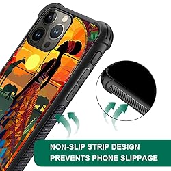 CARLOCA Compatible with iPhone 12 Case,African Lady