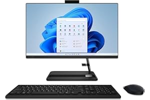 Lenovo 2024 IdeaCentre All-in-One Desktop 27" 1920 x 1080 IPS Touchscreen Intel Core i5-12450H 8-Core Intel Iris Xe Graphics 