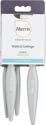 Harris Essentials Walls & Ceilings Paint Brush Set Pack of 5 0.5in 1in 1.5in 2in view 2
